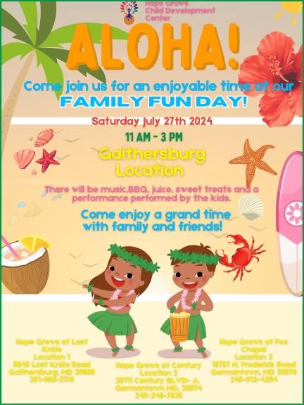 ALOHA Hope Grows CDC Family Fun Day