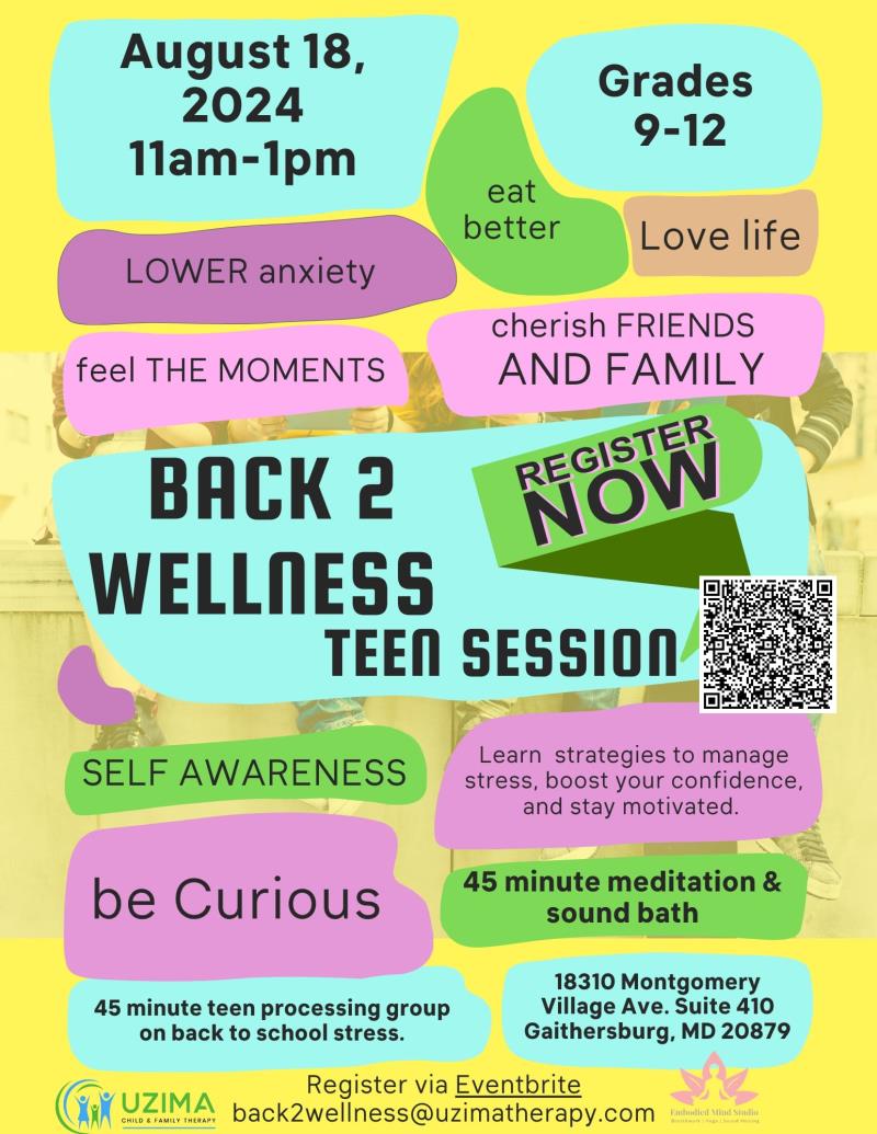 Back 2 School Wellness Workshops