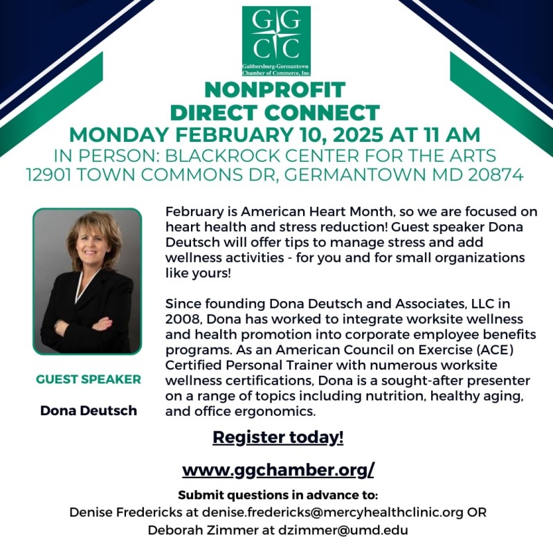 Nonprofit Direct Connect: Heart Health & Stress Reduction